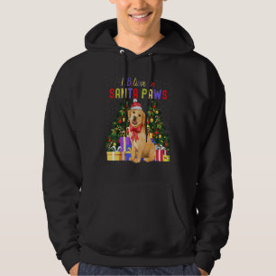 I Believe In Santa Paws   Cute Christmas Labrador  Hoodie