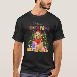 I Believe In Santa Paws  Cute Christmas Labrador P T-Shirt