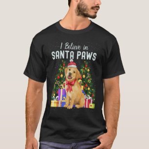 I Believe In Santa Paws   Cute Christmas Labrador  T-Shirt