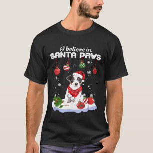 I believe in Santa paws Jack Russell Terrier Gift T-Shirt