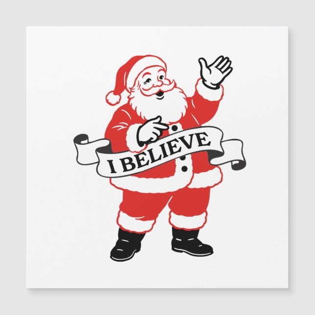 I Believe in Santa - Vintage Art (Front)
