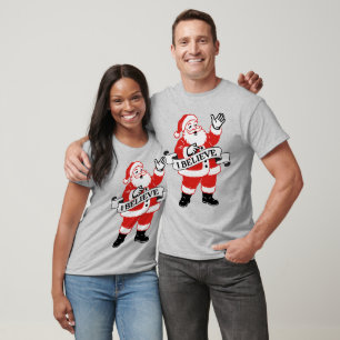 I Believe in Santa - Vintage Art T-Shirt