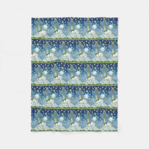 I BELIEVE IN THE CHRISTMAS UNICORN, FLEECE BLANKET