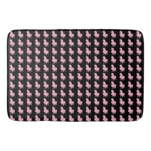 I believe in the invisible pink unicorn. bath mat