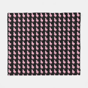 I believe in the invisible pink unicorn. fleece blanket