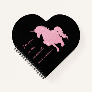I believe in the invisible pink unicorn. notebook
