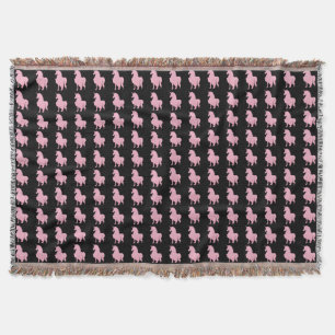 I believe in the invisible pink unicorn. throw blanket