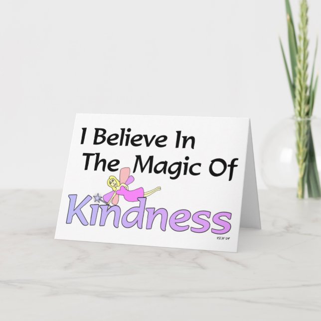 I Believe In The Magic Of Kindness Thank You Card (Front)