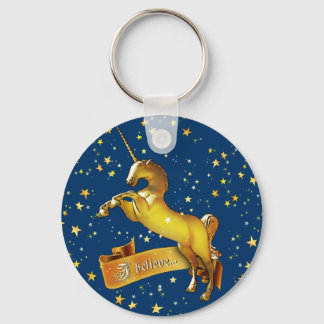 I believe in Unicorns Key Ring
