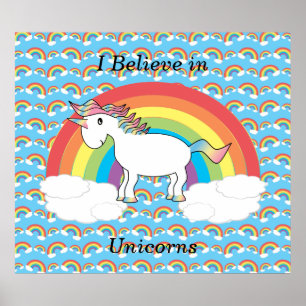I believe in unicorns poster