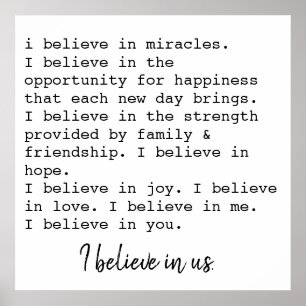 i believe in us poster