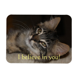 I Believe In You Cat Magnet