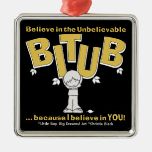 I believe in YOU! Metal Tree Decoration