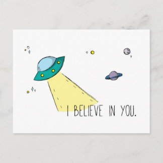 "I believe in you" Postcard (Art by Em Somerville)