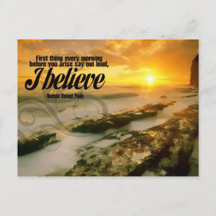 I Believe Motivational Postcard