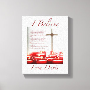 I BELIEVE POEM CANVAS CANVAS PRINT