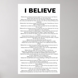 I Believe Poster