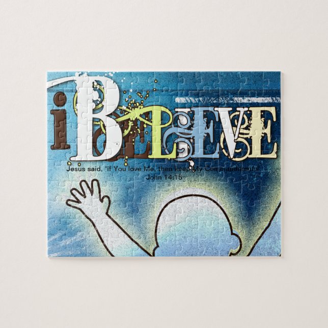 I Believe - Template Poster - Christian Puzzle (Horizontal)