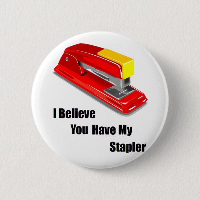 I believe you have my stapler office space 6 cm round badge (Front)