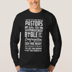 I Belong To A Rare Breed Of Pastors Minister Clerg T-Shirt