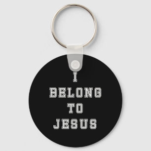 I Belong To Jesus Christian Quote Men Women Key Ring