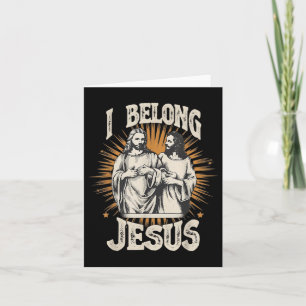 I Belong To Jesus Christian Vintage Jesus Card