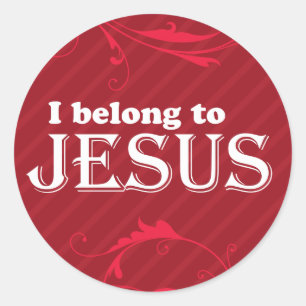 I Belong To Jesus Classic Round Sticker