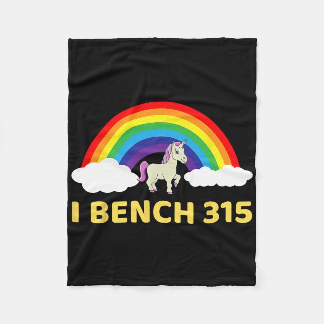 I Bench 315 Bench Press 315 Lb Club Bodybuilding S Fleece Blanket (Front)