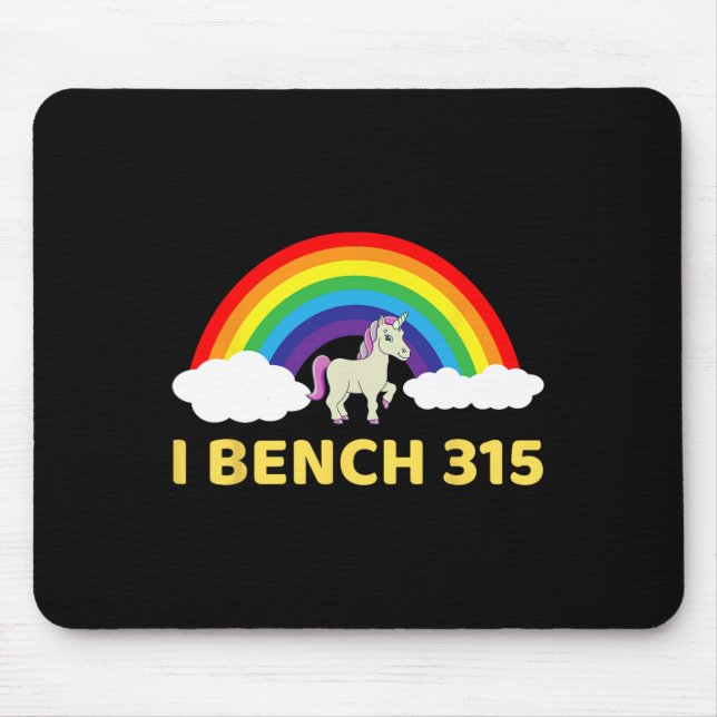 I Bench 315 Bench Press 315 Lb Club Bodybuilding S Mouse Mat (Front)