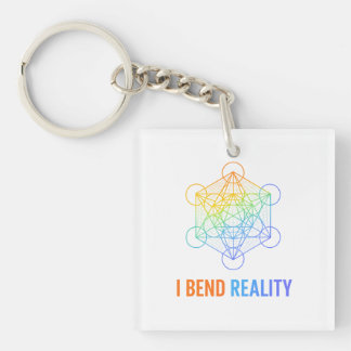 I Bend Reality – Sacred Geometry Energy Design Key Ring