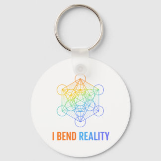 I Bend Reality – Sacred Geometry Energy Design Key Ring