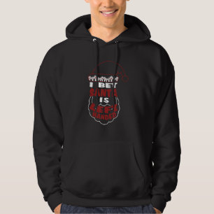 I Bet Santa Is Left Handed Proud Lefty Left Hand C Hoodie