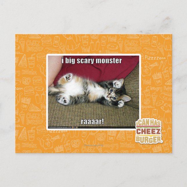 I big scary monster postcard (Front)