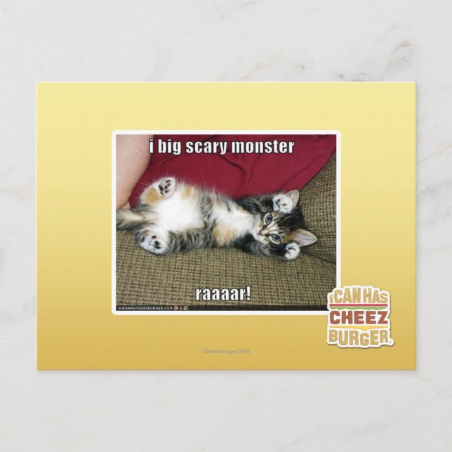 I big scary monster postcard (Front)
