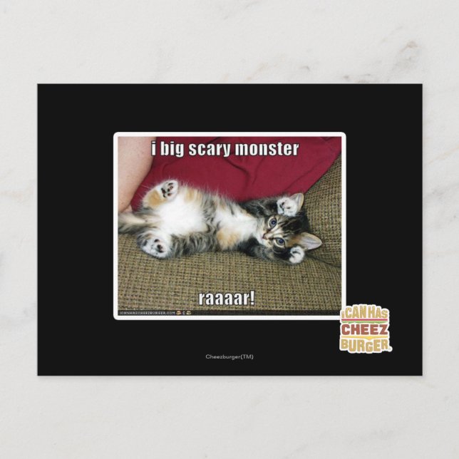 I big scary monster postcard (Front)