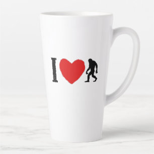  I ❤️ Bigfoot Coffee Mug – Classic Cryptid Lover's