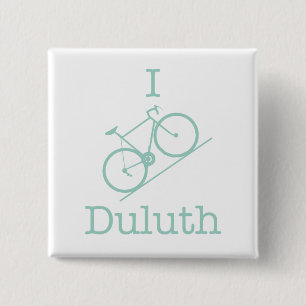 I Bike Duluth 15 Cm Square Badge
