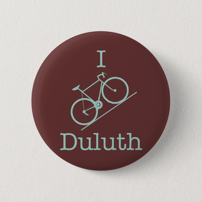 I Bike Duluth 6 Cm Round Badge (Front)