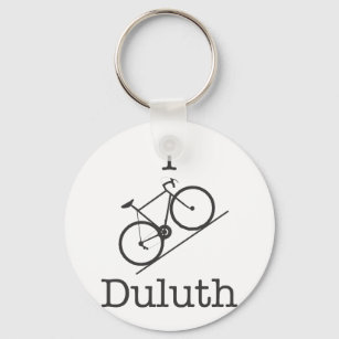 I Bike Duluth Key Ring
