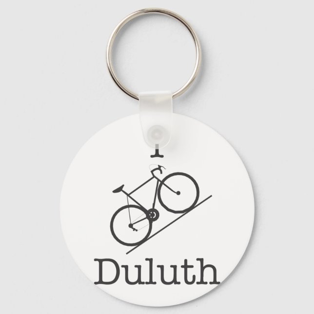 I Bike Duluth Key Ring (Front)