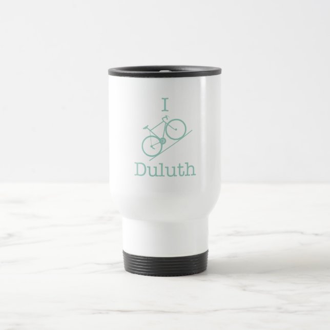 I Bike Duluth Travel Mug (Center)