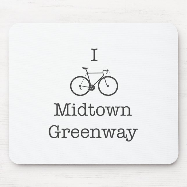 I Bike Midtown Greenway Mouse Mat (Front)