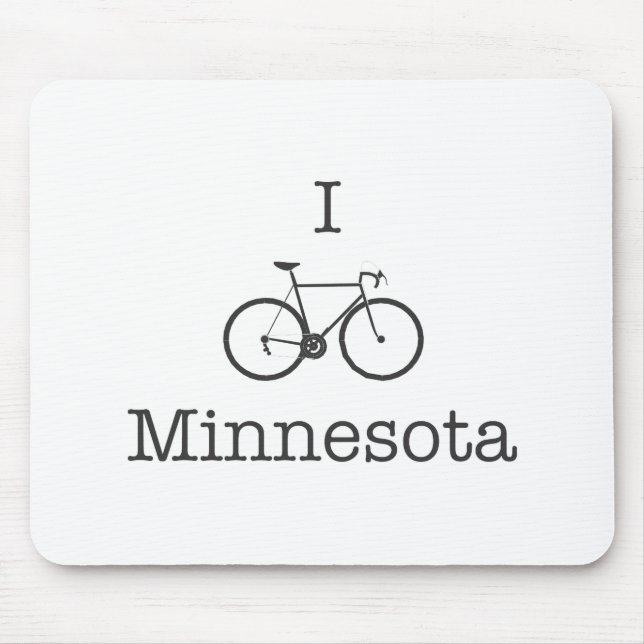 I Bike Minnesota Mouse Mat (Front)