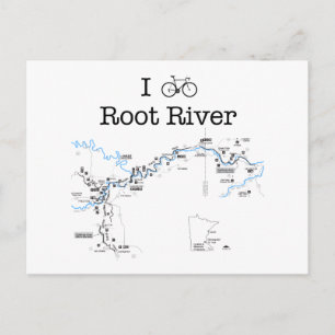 I Bike Root River Postcard
