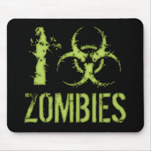 I Biohazard Zombies Mouse Mat