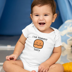 I Bit Mummy  Baby Bodysuit