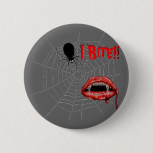 I Bite!! 6 Cm Round Badge