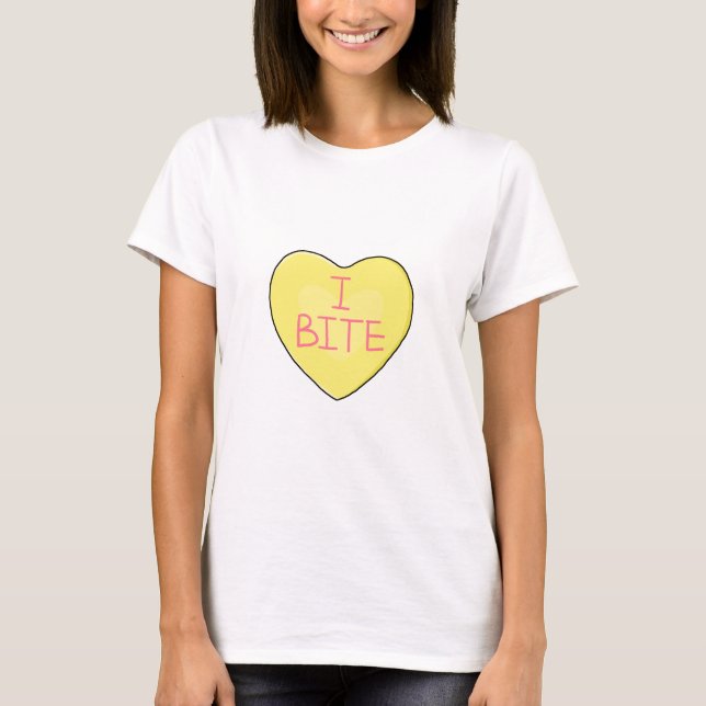 I Bite Anti-Valentine's Day Shirt (Front)