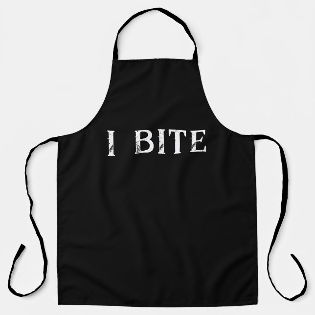 I Bite Apron (Front)