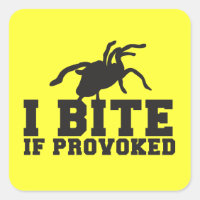 I Bite if PROVOKED Arach Tarantula attack design